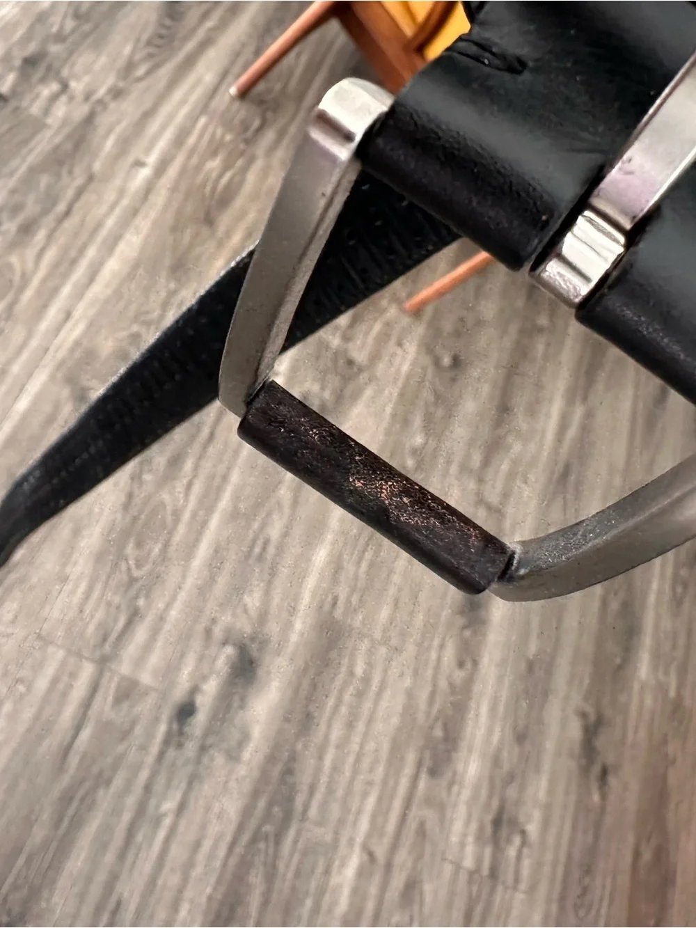 Vintage Tommy Bahama Black Genuine Woven Leather Belt